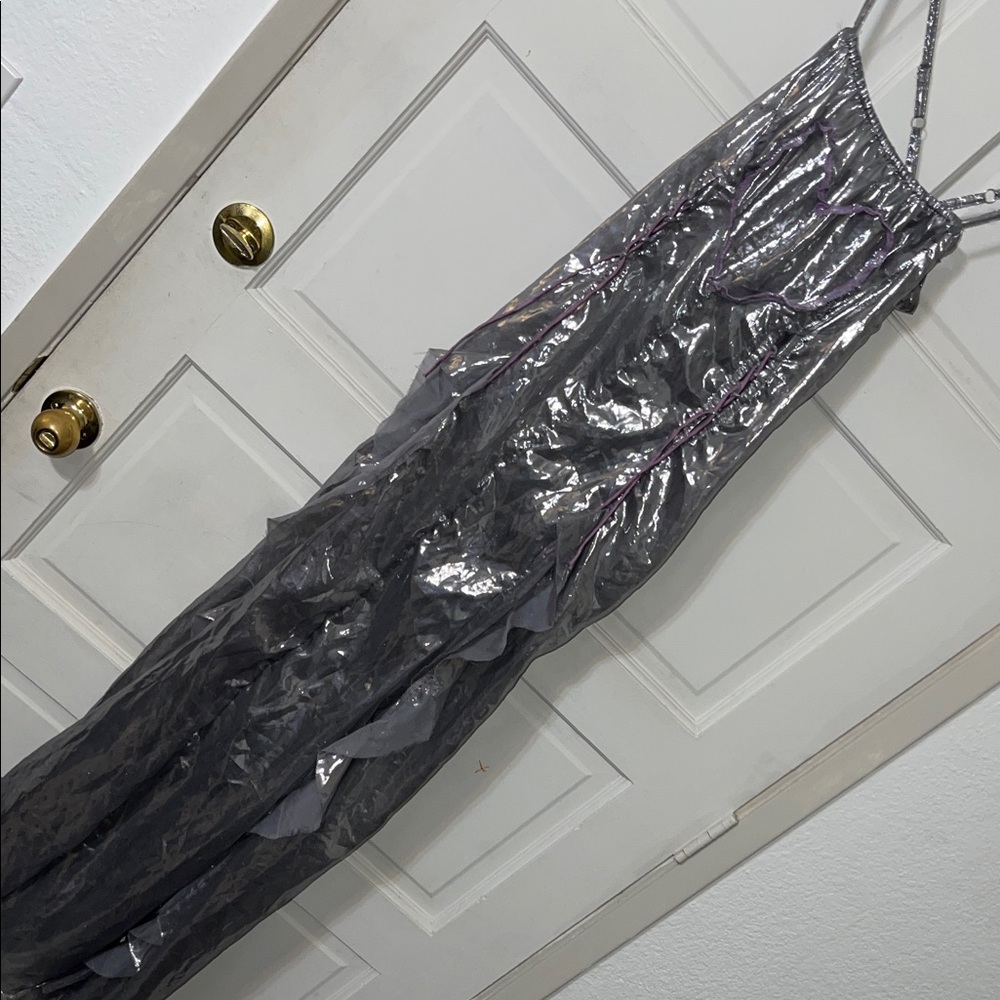Elegant Gray Midi Dress